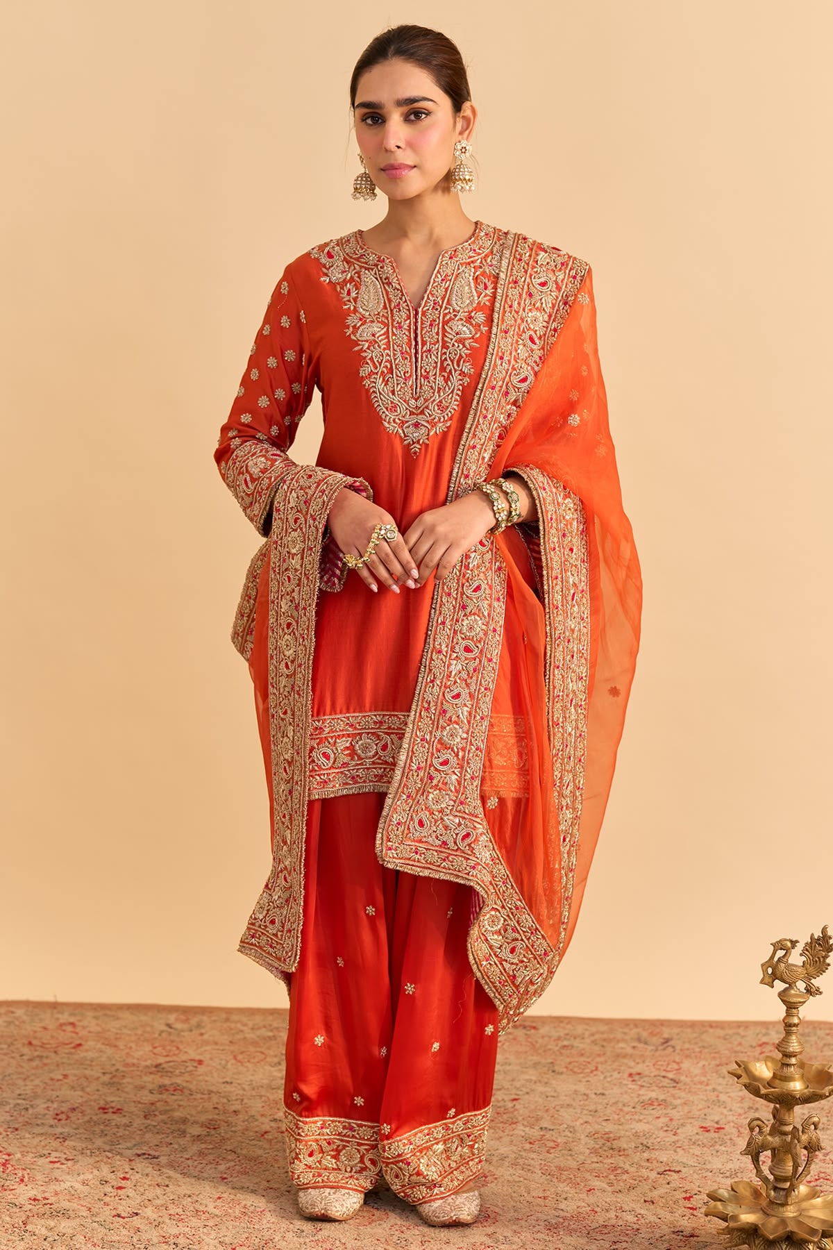 Chanderi Silk Kurta Set